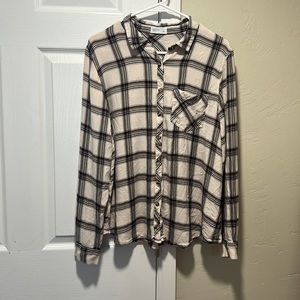 Maurice’s relaxed for size 0 Plus flannel